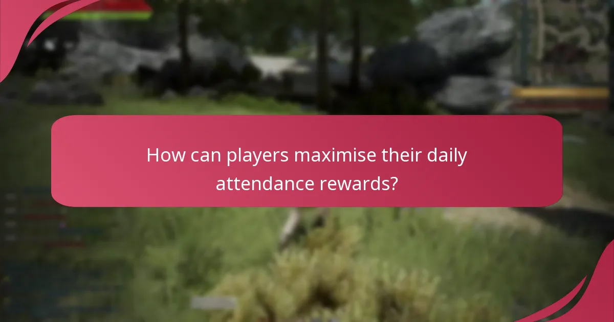 How do seasonal variations affect daily attendance rewards?