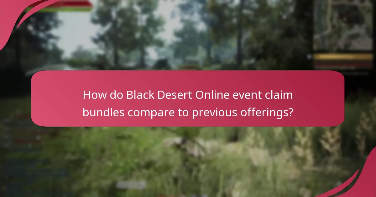 What do players think about Black Desert Online event claim bundles?