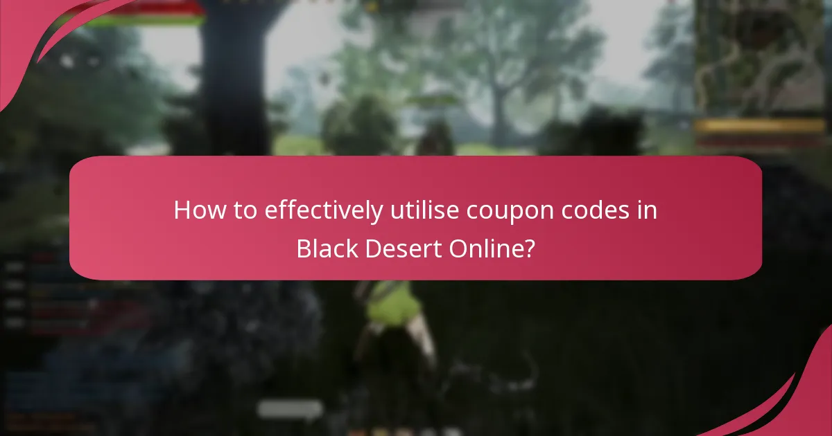Which current coupon codes are available for Black Desert Online?