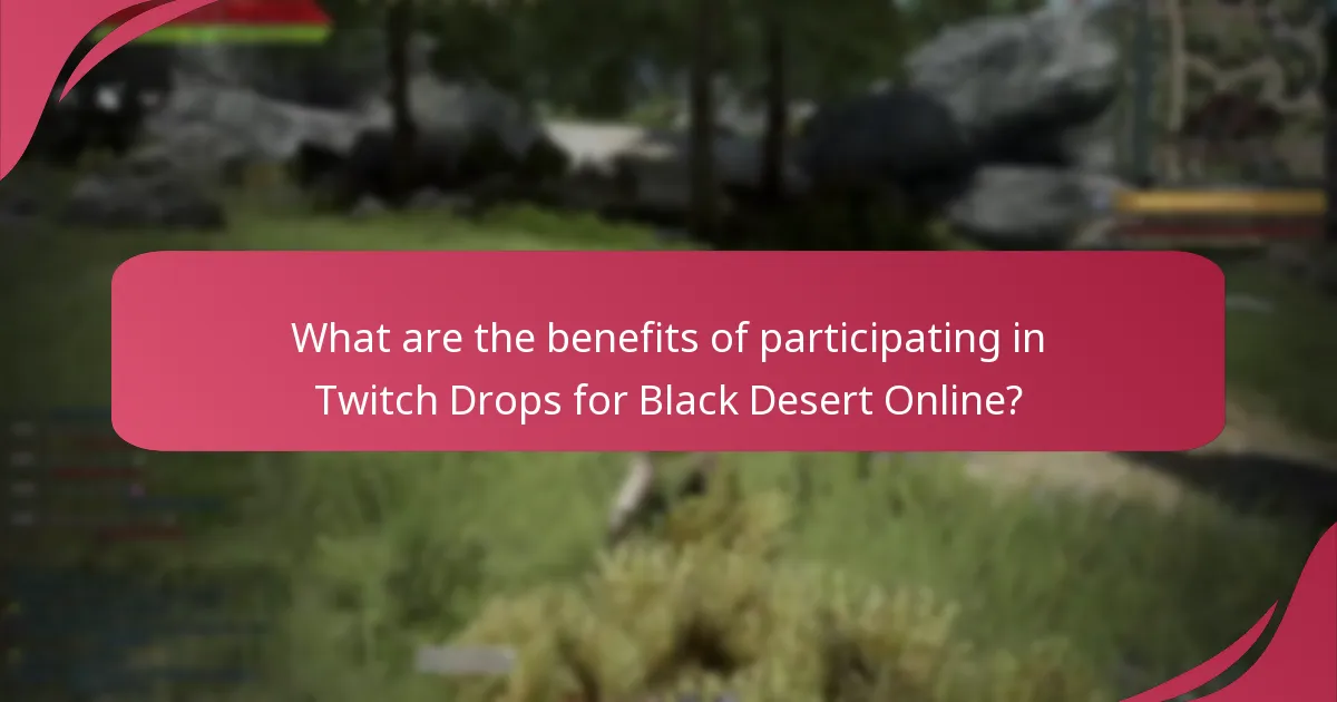 How can players participate in Black Desert Online Twitch Drops?