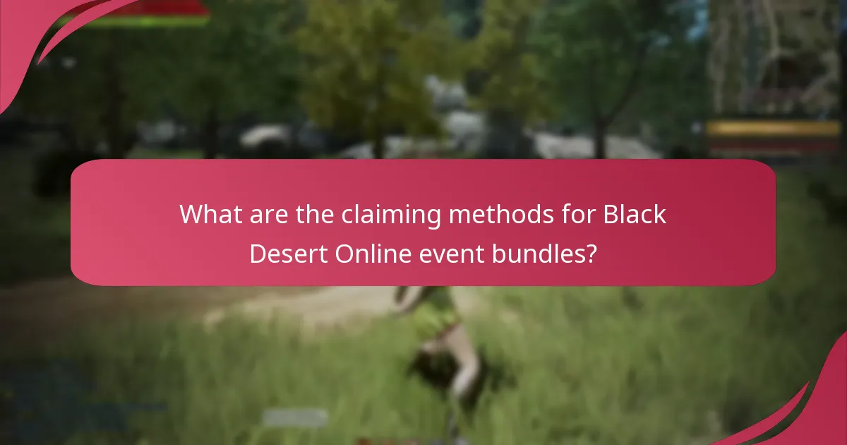 What items are included in the Black Desert Online event bundles?
