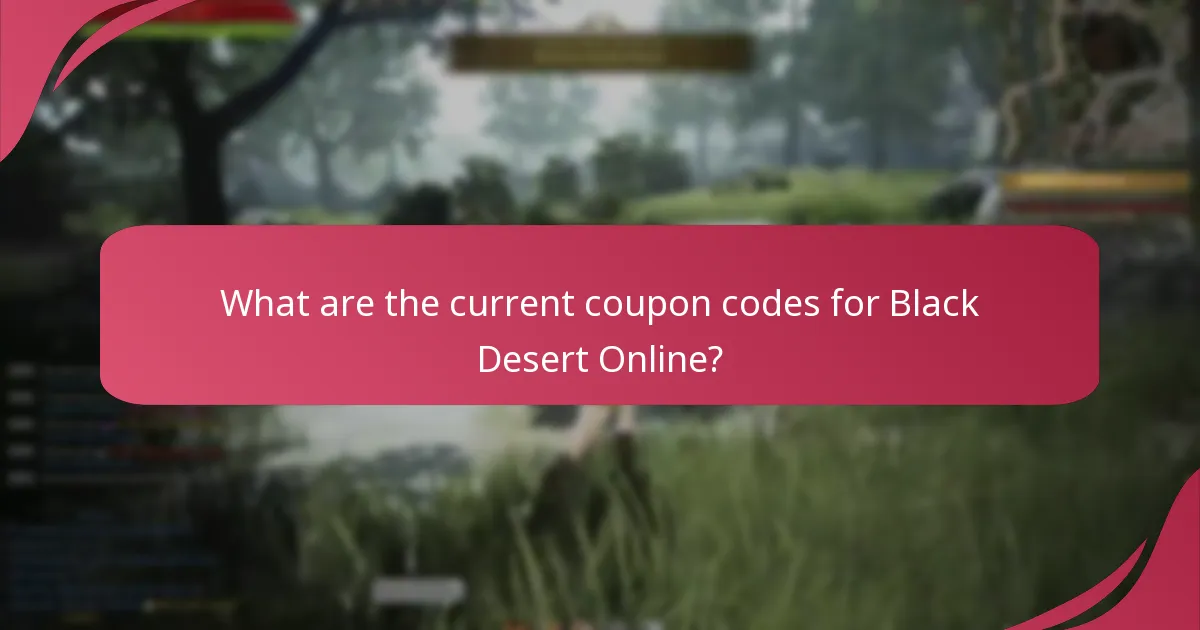 What are the best practices for using coupon codes in Black Desert Online?